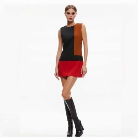 ALICE + OLIVIA WYNELL MINI DRESS SIZE 12 NWOT $495 - Picture 10 of 16